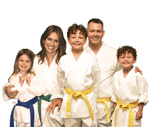 Martial Arts Lessons for Families in Strongville OH - Group Family for Martial Arts Footer Banner