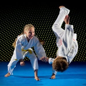 Martial Arts Lessons for Kids in Strongville OH - Judo Toss Kids Girl